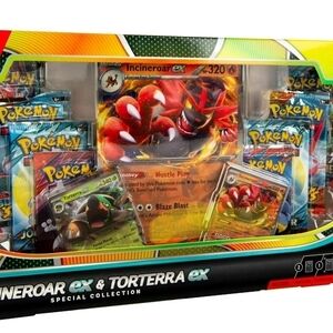 Pokemon Incineroar EX & Torterra EX Collection Box